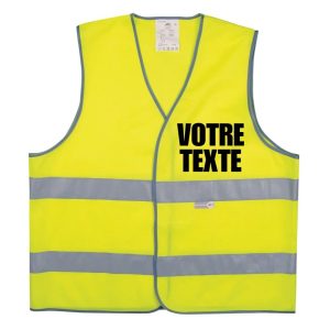 Gilet de sécurité haute visibilité personnalisable
